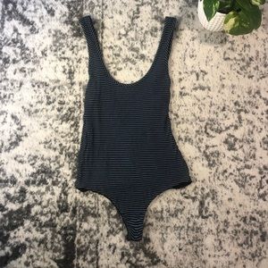 Mara Hoffman Stripped Bodysuit